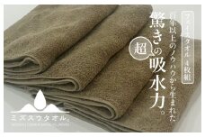 【驚きの吸水力】ミズスウタオル バスタオル 2枚 ブラウン【スピード発送 泉州タオル 国産 吸水 普段使い シンプル 日用品 家族 ファミリー】