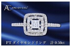 ARC-EN-CIEL プラチナ ダイヤリング ダイヤ計0.50ct【鑑別書付き ジュエリー プレゼント ギフト ファッション アクセサリー 贈り物 贈答 お祝い 記念日】