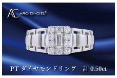 ARC-EN-CIEL プラチナ ダイヤリング ダイヤ計0.50ct【鑑別書付き ジュエリー プレゼント ギフト ファッション アクセサリー 贈り物 贈答 お祝い 記念日】