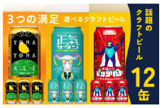 ビール 飲み比べ 3種 12本セット 350ml 缶 組み合わせ 微アル【よなよなエール 裏通りのドンダバダ 正気のサタン ビール お酒 BBQ beer びーる 宅飲み 家飲み 晩酌 人気 高評価 家計応援 ふるさと納税限定 泉佐野オリジナル ヤッホーブルーイング】