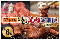 焼肉専門店厳選 大満足 焼肉 定期便 全6回 【毎月配送コース】