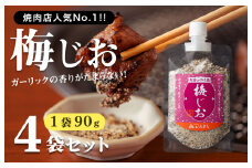 【スピード発送】焼き肉専門店 梅じお ガーリック スパイス 90g×4袋 お試し