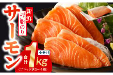 【高評価】サーモン 1kg ポーション【スピード発送 訳あり サイズ不揃い 刺身 海鮮丼 さーもん サラダ カルパッチョ 鮭 さけ シャケ しゃけ 人気 オススメ 小分け 冷凍 家計応援】