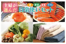 主婦が選んだ 日常使い セット（銀鮭 切り身 たまご 野菜 泉州タオル）【別送】