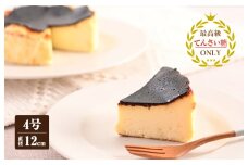 バスクチーズ （冷凍ケーキ）12cm×1台【洋菓子 スイーツ おやつ てんさい糖 冷凍ケーキ】