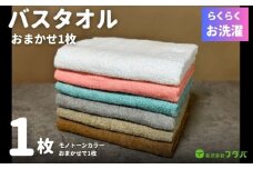 お洗濯がラクチン バスタオル モノトーンカラー おまかせ1枚【泉州タオル 国産 吸水 普段使い シンプル 日用品】
