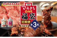 焼肉問屋いちよし 店主厳選 人気焼肉 定期便 全3回【毎月配送コース】