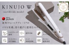 【1位獲得】KINUJO ヘアアイロン ワールドワイドモデル ホワイト【絹女 国内製造 日本製  取扱説明書付き 1年間の保証 温度調節 140 ～ 220℃ 美容家電 ギフト プレゼント 誕生日 結婚祝い 内祝い 新生活 一人暮らし】