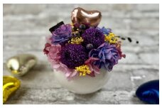 ペット用プリザーブドフラワー仏花【名入れ風船 PRUNE】