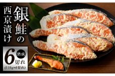 熟成 銀鮭 西京漬け 110g×6切れ 切り落とし 訳あり サイズ不揃い
