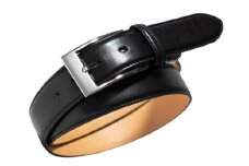 本革ビジネスベルト35mm幅 ブラック【革ベルト ベルト レザー ビジネス スーツ メンズ 仕事 ファッション 小物 日用品 雑貨】