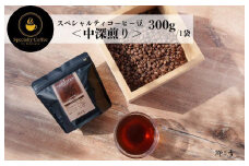 スペシャルティコーヒー焙煎豆 中深煎り 300g 定期便 全12回 12か月【毎月配送 珈琲 COFFEE コーヒー オリジナル キャンプ アウトドア】