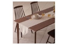 Calm Table runner with tassel／カルム テーブルランナー タッセルつき Mサイズ スノー