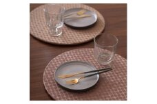 丸形ランチョンマット Calm Round Luncheon mat／カルム プレイスマットあり プラム