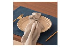 ランチョンマット flor lithuania linen Luncheon mat／フロール リトアニアリネン ブルー