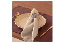 ランチョンマット flor lithuania linen Luncheon mat／フロール リトアニアリネン パープル
