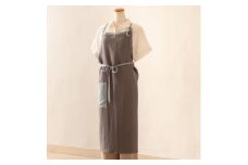 エプロン lithuania linen Apron／リトアニアリネン グレー