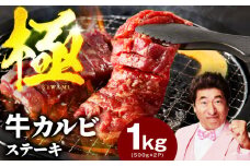 【家計応援】赤身カルビ ステーキ 1kg 焼肉用 500g×2P【氷温熟成×特製ダレ 牛肉 かるび バラ 焼肉 切り落とし やきにく 訳あり サイズ不揃い】