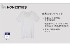 [MENS]裏表なし インナープレミアム Tシャツ XL(白) 2枚 メンズ