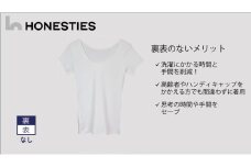 [WOMENS]裏表なし インナープレミアム Tシャツ S(白) 2枚 レディース