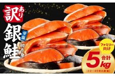 銀鮭 切り身 5kg【32-45切れ TVで紹介 訳あり サイズ不揃い 海鮮 魚介 鮭 さけ しゃけ お弁当 簡単調理 家計応援 まとめ買い】