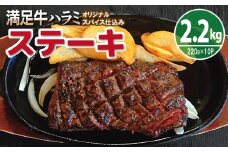 【満足牛ハラミステーキ】オリジナルスパイス仕込み 1枚220g×10P 合計2.2kg 【味付け ハラミ ステーキ 小分け 焼くだけ 簡単調理 BBQ 牛肉】