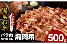 黒毛和牛 バラ 切り落とし 500g【焼肉用 氷温熟成×特製ダレ 味付け 焼くだけ 簡単調理 BBQ 牛肉】