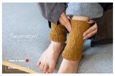【スピード発送】あったまったん レッグ・ハンド兼用ウォーマー（オークル）