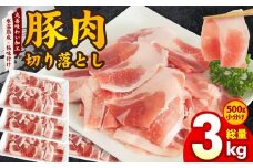 豚肉 切り落とし 3kg【500g×6P 氷温熟成×極味付け 小分け ぶたにく 普段使い 野菜炒め 訳あり 部位不揃い】