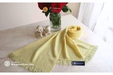 『Noble Fibre』100％カシミヤ・マフラー レモンイエロー