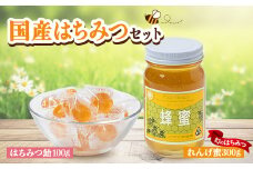 国産蜂蜜セット(れんげ蜜とはちみつキャンディ) はちみつと飴の詰合せ【1287135】