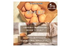 ＜5kg＞匠のたまご(約75～85個)辰巳悦司養鶏場　G20大阪サミット朝食に使用された卵【1292610】