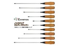チャンピオンツール　ノンスリップウッディドライバー　10本セット　工具　NO.1800FW【1383084】