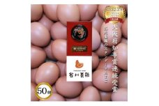 ＜生みたて濃厚＞谷川養鶏の赤たまご　50ヶ入り(※サイズ指定できません)【1390290】