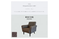 Marguerite Sofa 1人掛け (マーガレットソファ) ヘリンボーン グレー＜SWOF＞【1396559】