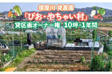 寝屋川農園「びお・やちゃい村」貸区画オーナー権 (10坪・1年間)｜貸し農園 家庭菜園 自家栽培 収穫体験 農業体験 果物 野菜 数量限定 大阪府 寝屋川市 [0027]