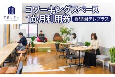香里園テレプラスコワーキングスペース1か月利用券 (初回利用日から30日間利用可能)｜駅近 体験 ビジネス フリーランス ノマド 在宅勤務 テレワーク リモート 起業 [0145]