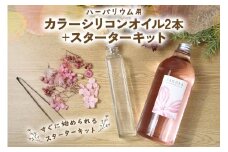 ハーバリウム用カラーシリコンオイル2本＋スターターキット [0544]