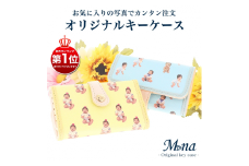 多機能なオリジナルキーケース (グリーン)【メモやカードがはさめるポケット付き】[1002]