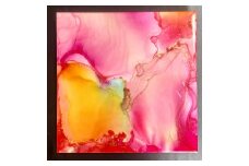 一点限り アルコールインクレジン作品 (額縁なし)【彩／0028】｜絵画 インテリア オリジナル作品 一点物 [0792]