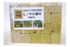 おおさか河内材使用　ヒノキの積木　100ピース
