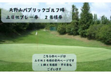 天野山パブリックゴルフ場　土日祝プレー券　２名様　天野山パブリックゴルフ場　土日祝プレー券　２名様　ゴルフ ゴルフ利用券 チケット コース パブリックゴルフ場 送料無料