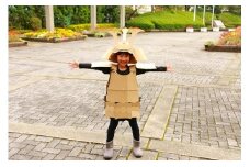 楠公さん（楠木　正成・正行）段ボール甲冑・兜セット　子ども用