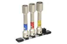 プロテクター付インパクト用薄形ロングホイルナットソケットセット（ホルダー付） HAP403LLN【受注過多のため生産が追い付かず、お届けまでにお時間がかかる場合がございます】 15001-30025299