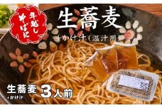 ＜12/31着（時間指定不可）＞年越しそばに！生蕎麦３人前＋かけ汁（温汁用出汁）３人前　年越しそば 年越そば 年越し蕎麦 年越蕎麦 そばセット 蕎麦 ふるさと納税年越しそば 家族年越しそば 老舗 送料無料