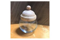 河内材ヒノキを使ったバブルボールライト（小）ナチュラル