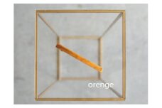 アクリル製ロングバレッタ orange（オレンジ） eME long baretta 髪留め ヘアクリップ ヘアアクセサリー