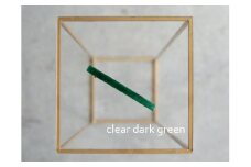アクリル製ロングバレッタ clear dark green（クリアダークグリーン） eME long baretta 髪留め ヘアクリップ ヘアアクセサリー