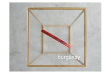 アクリル製ロングバレッタ burgundy（バーガンディ） eME long baretta 髪留め ヘアクリップ ヘアアクセサリー