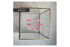 アクリル製ショートバレッタ pale pink（ペールピンク） eME　barretta 2 short 髪留め ヘアクリップ ヘアアクセサリー